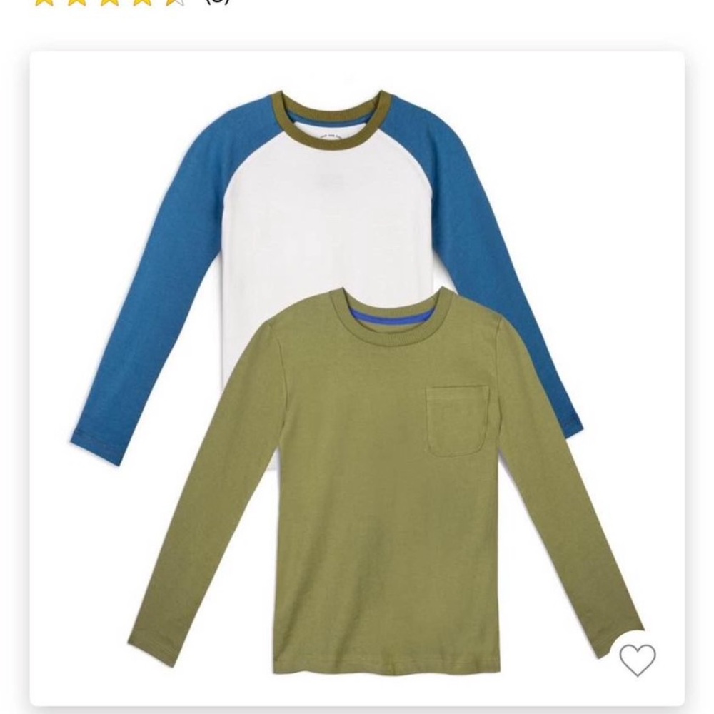 Boys Pair of Long Sleeve Shirts